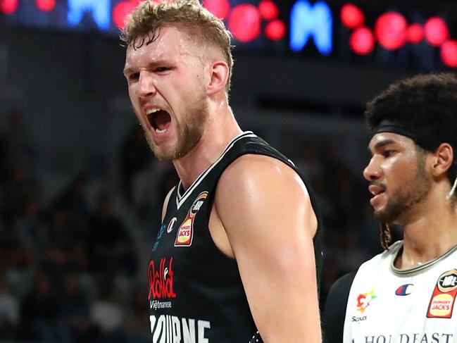 Melbourne United’s success started during culture talks in the pre-season when marquee signing Jock Landale stood up in front of the group and declared: “I don’t care about my individual stats. Photo: Kelly Defina/Getty Images.