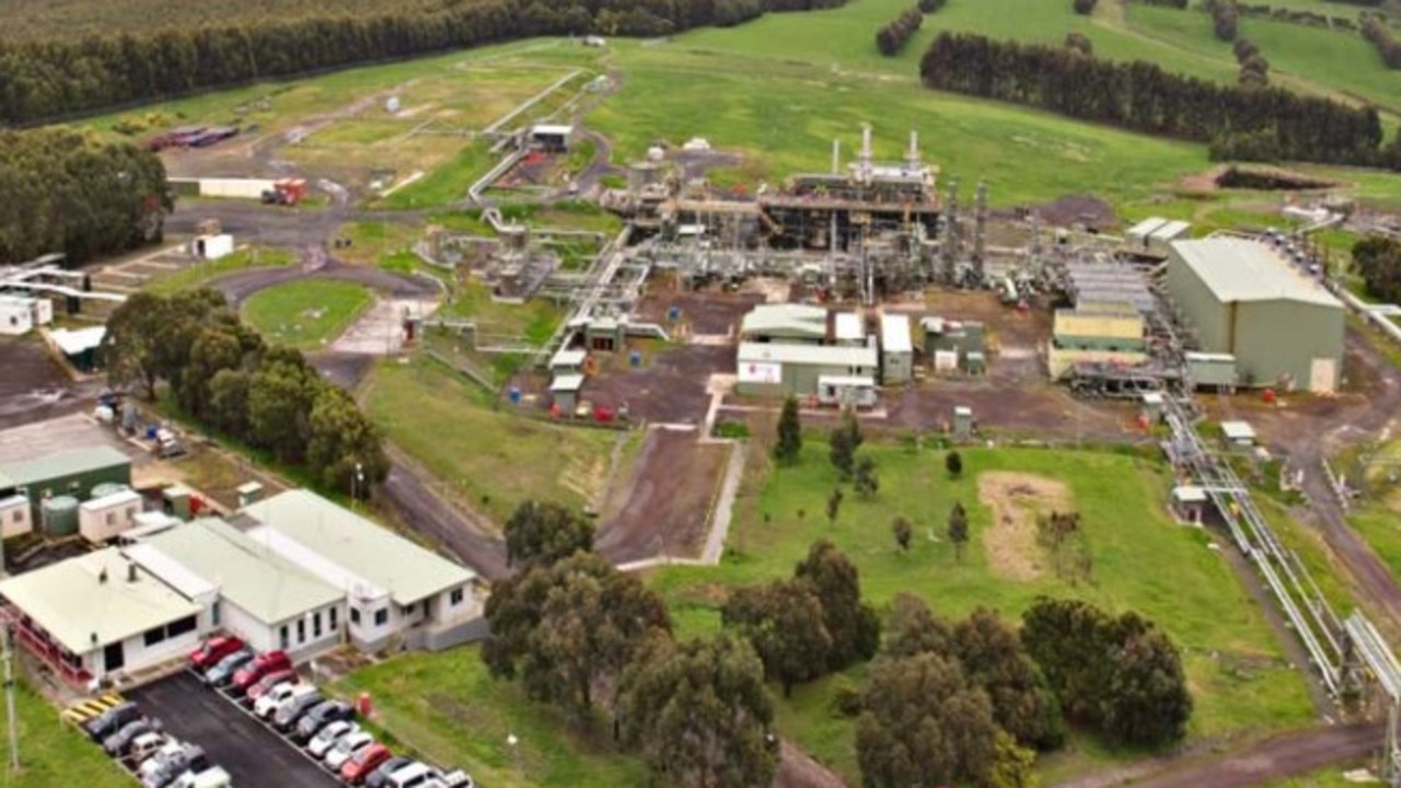 the Iona gas storage facility in Port Campbell has record low supply. Picture: Lochard Energy