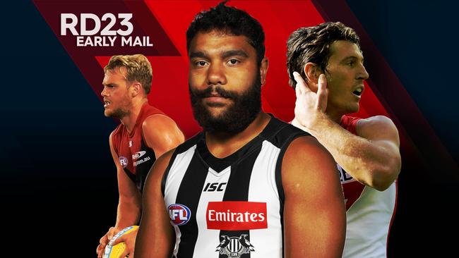 Jack Watts, Kayle Kirby and Kurt Tippett in AFL Early Mail.