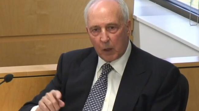 Paul Keating at the Royal Commission into Aged Care Quality and Safety.