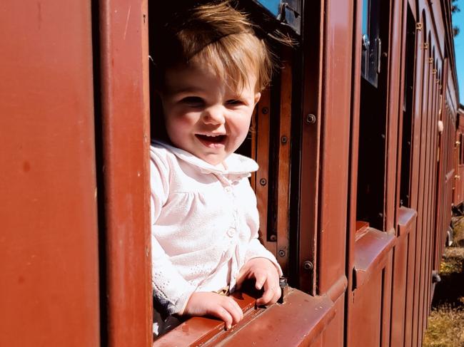 Little Anna Seagren was just 17 months old when she was struck by a 4WD on her family’s farm at Mt Jagged and died. Picture supplied by family