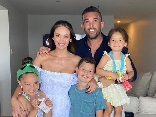 Braith and Rachael Lee with their children Aleeia, Addison and Gigi.