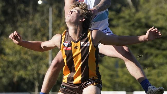 Max Brown in action for Heidelberg West. Picture: Valeriu Campan