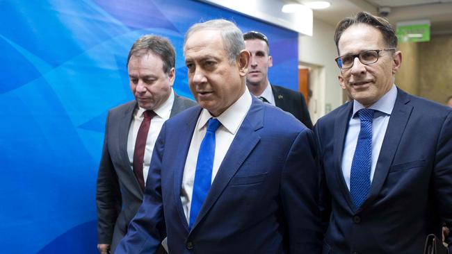 Hard-line Israeli politicians, including some from Netanyahu’s Likud party, have said Mr Trump’s win represents an “historic opportunity” to quash the Palestinian chances. Picture: AFP/ Abir Sultan.