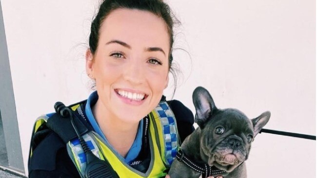 Western Australian Police officer Ella Cutler who was left fighting for life after plunging from a cliff while on vacation in Croatia has walked out of hospital. Picture: Supplied.