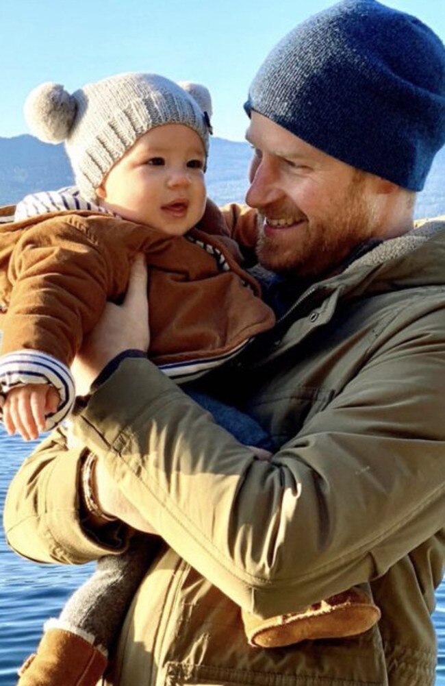 Prince Harry and Meghan Markle shared this picture from Canadian Vacation with Archie. Picture: Sussex Royal