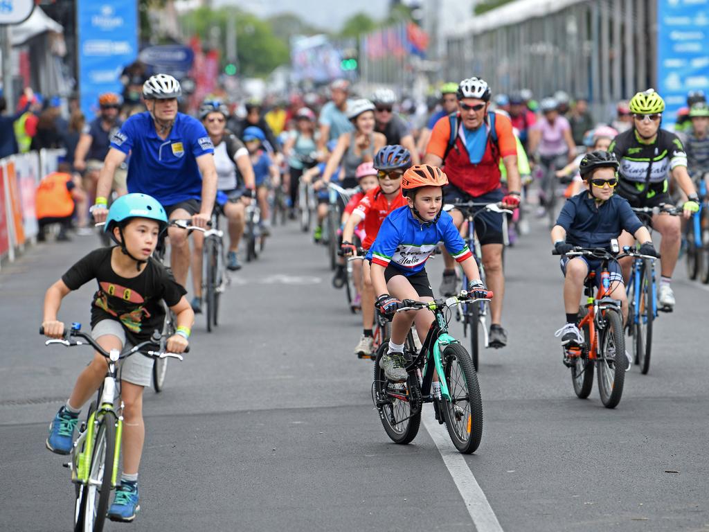 The Tour Down Under’s Westpac Family Ride on January 19, 2020. Picture: Tom Huntley