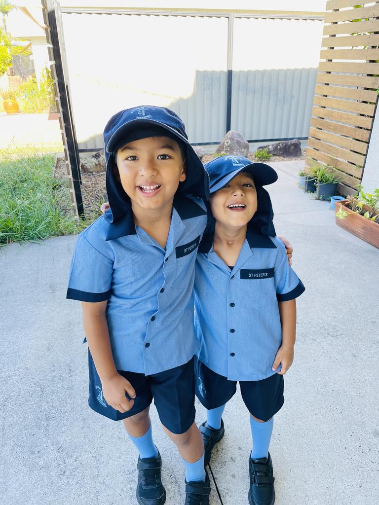 Prarambh, Aarambh - School 2021.. Year 2 and Prep. Both are excited! Big brother super excited to show little one around -:) Picture: Prakhar