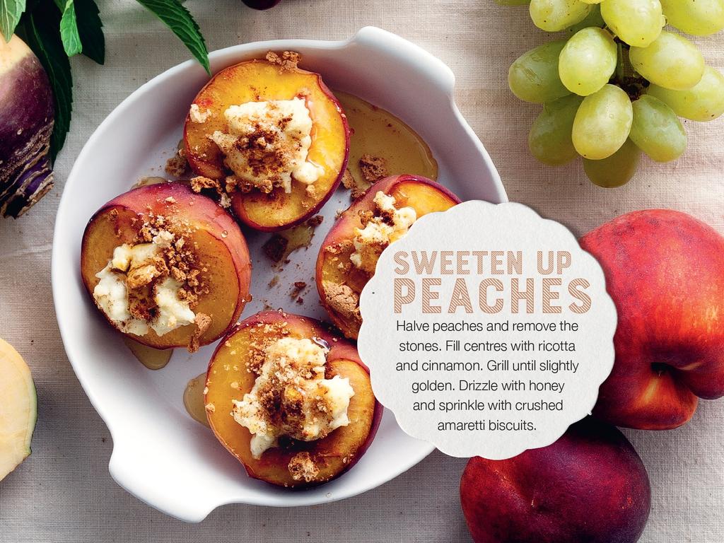 Move into the country … (or stay in town) and eat a lot of peaches.