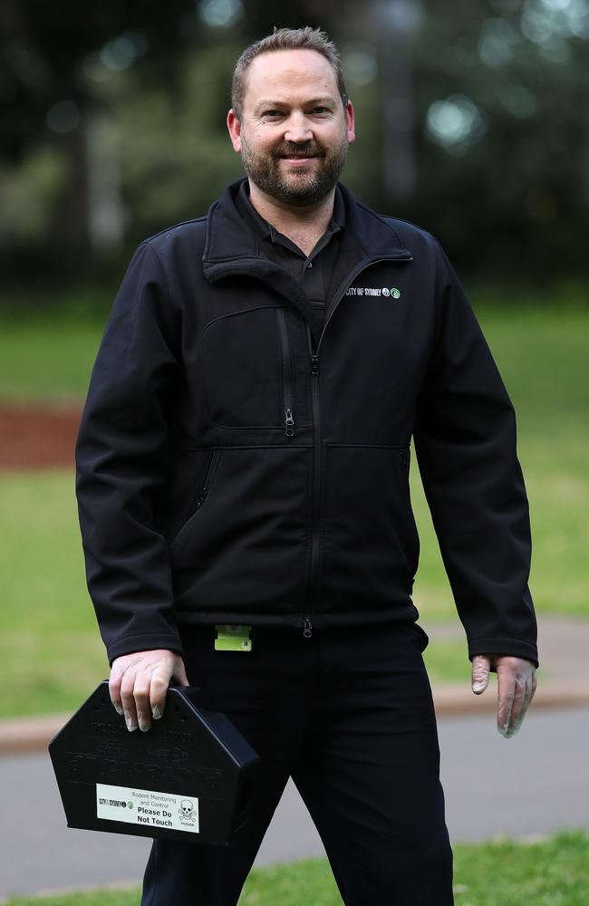 City of Sydney Senior Pest Control Officer Wesley Bodill. Picture: Brett Costello