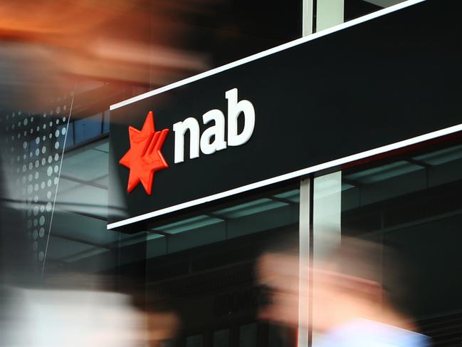 14/11/2018: Generic picture of National Australia Bank (nab) branch and logo. Hollie Adams/The Australian