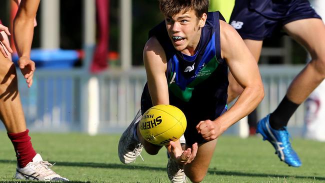 AIC AFL seniors match between Ambrose Treacy College and St Peters Lutheran College Picture David Clark