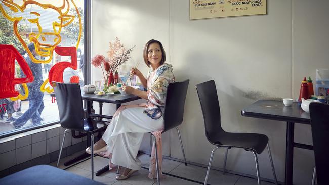 MP Dai Le in a restaurant in Cabramatta. Picture: Nick Cubbin