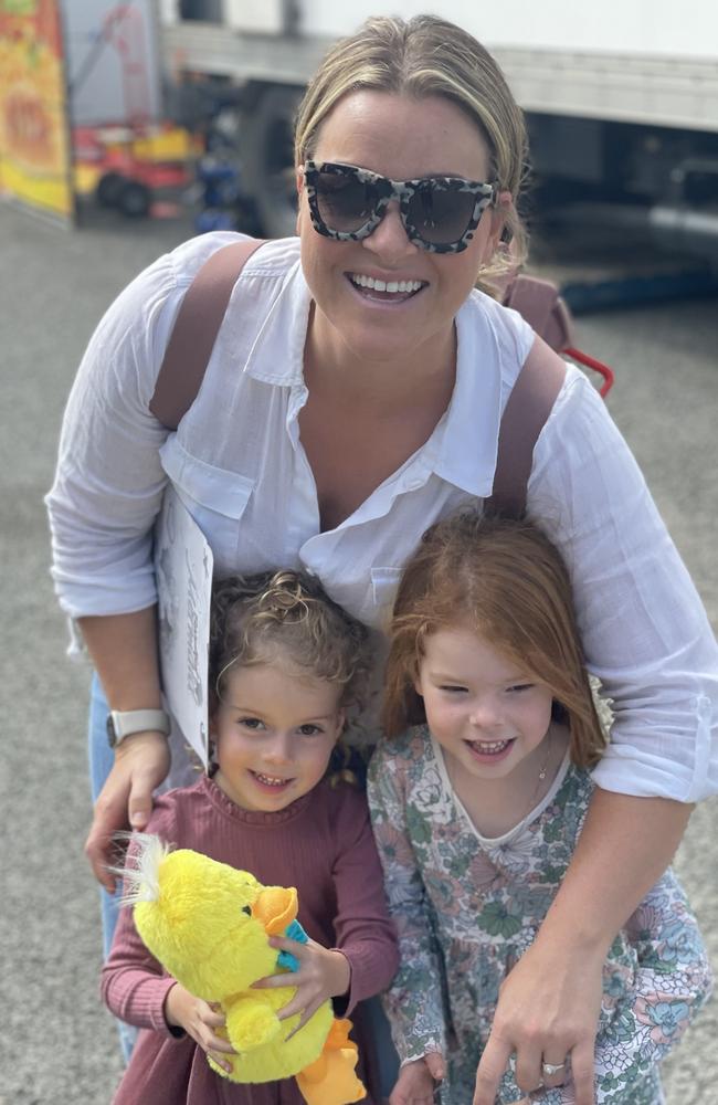 Mac, Emmie and Charlie Magnus from West Mackay. Mackay Show June 15 2022. Picture: Max O'Driscoll.