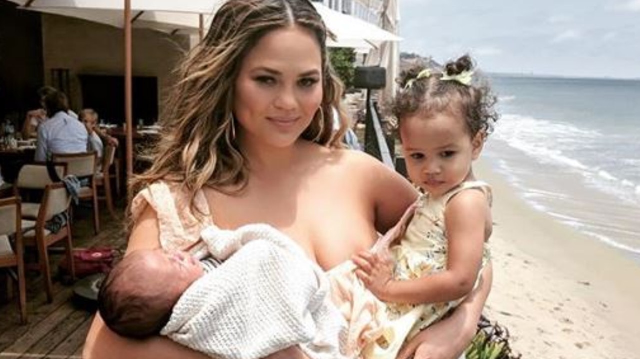 Chrissy Teigen's third pregnancy had her on bed rest from complications