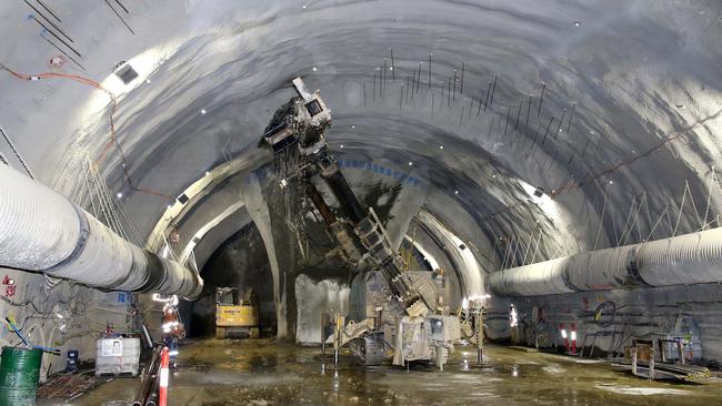 Brisbane Metro tunnel in October, 2023. Picture: David Clark