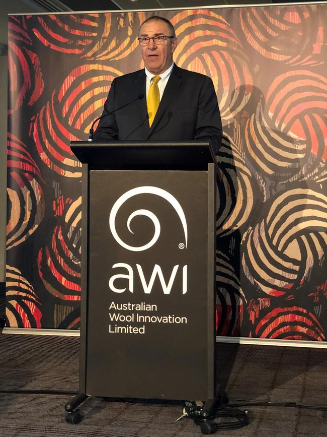 Australian Wool Innovation chair Jock Laurie. AWI chairman Jock Laurie.