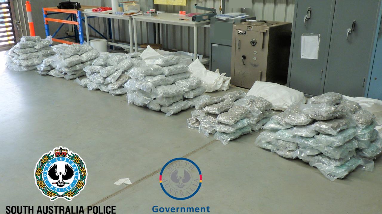 Police released pictures of 160kg of cannabis found in the western suburbs in July 2020. Picture: SA Police.