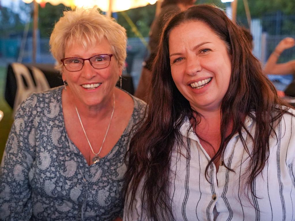 Jouls Papp, of Victoria, with Megan Topham, of Sunshine Coast, at the 50th anniversary celebrations of the Coppabella township. Picture: Heidi Petith