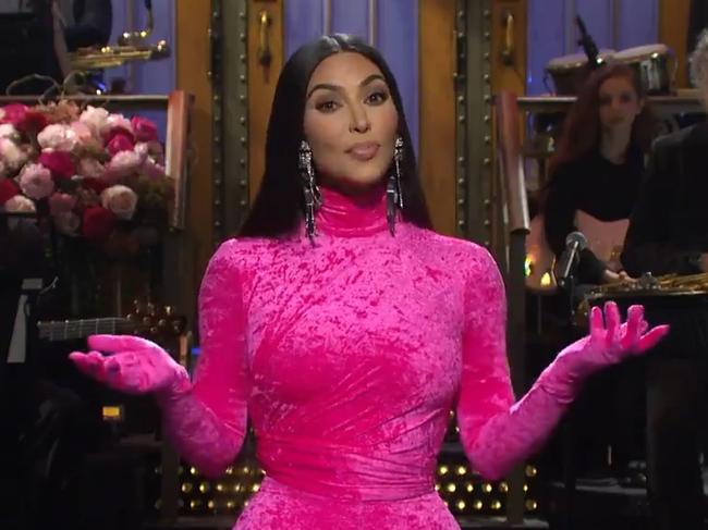 Kim Kardashian hosts Saturday Night Live. Picture: SNL