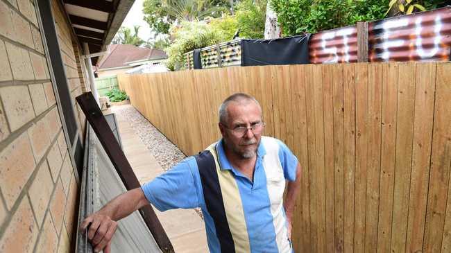 Crane Street resident Geoff Matthews is upset with his neighbour.