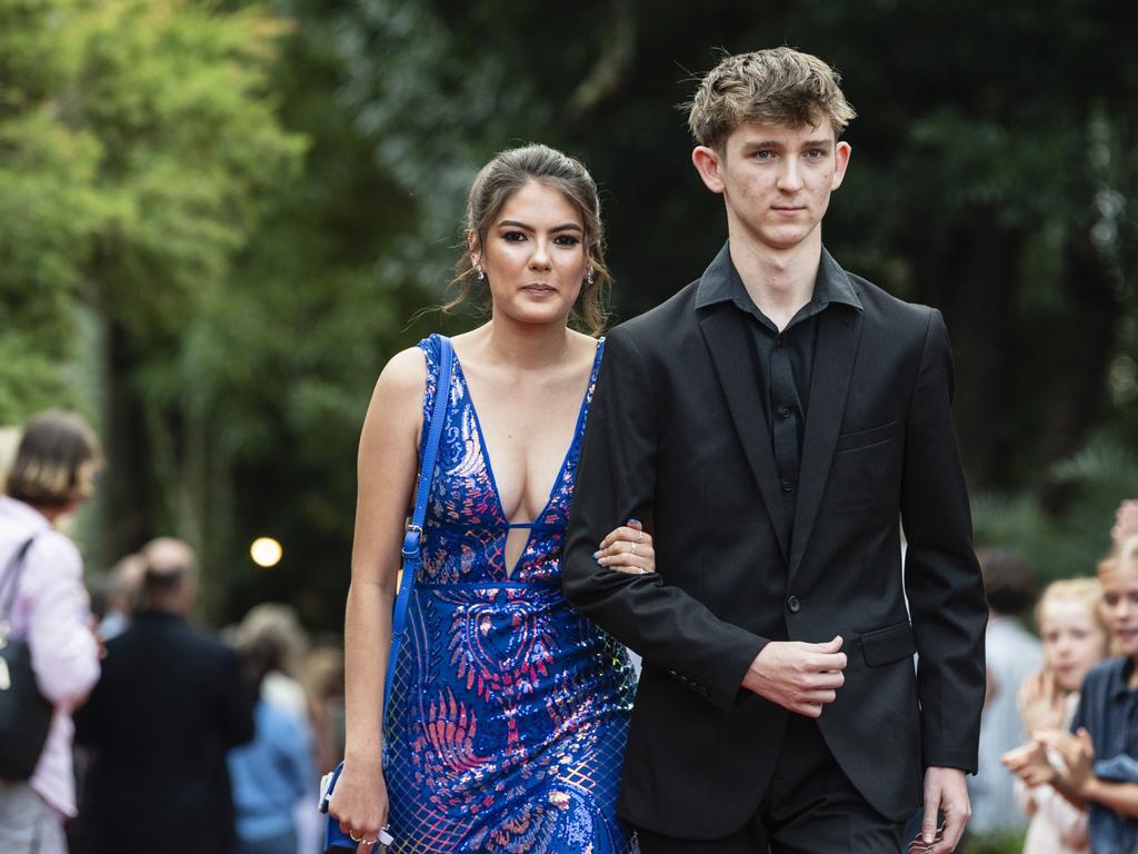 Arabella Schutt and Fynn Perry at Fairholme College formal, Wednesday, March 29, 2023. Picture: Kevin Farmer