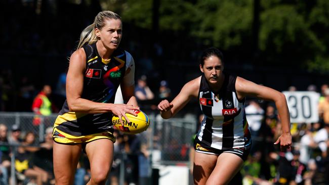 Katie Brennan booted four goals on Sunday. Picture: Dylan Burns/AFL Photos