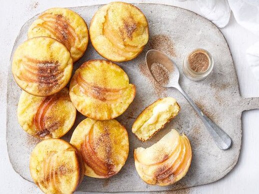 Apple custard tea cake.