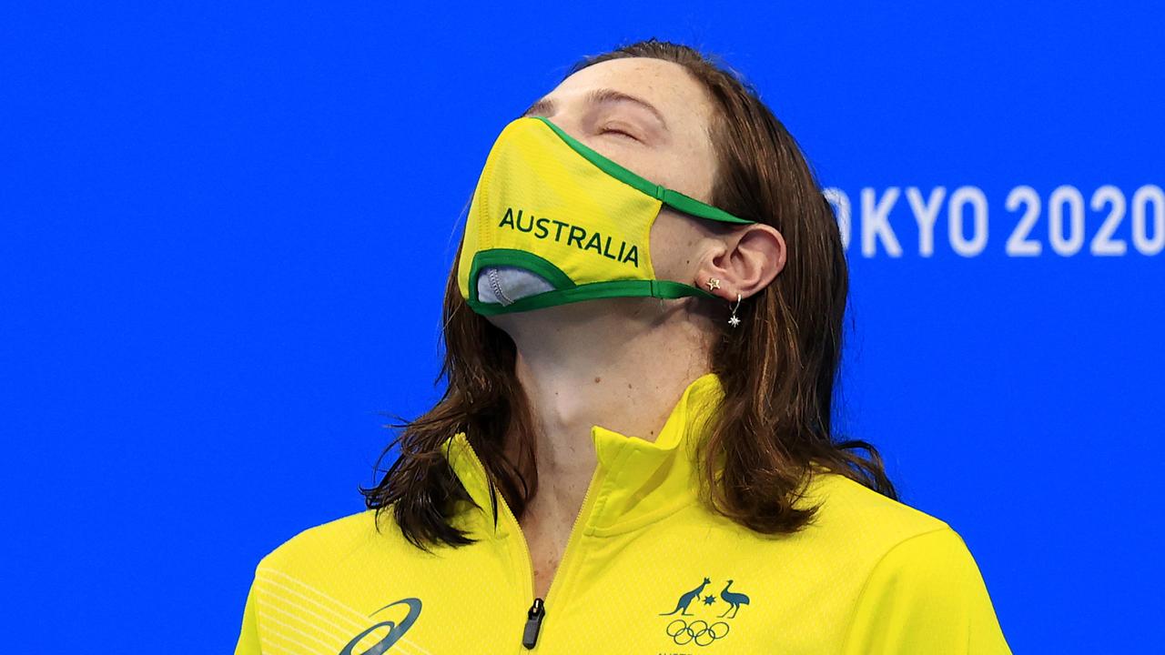 Cate Campbell wins Bronze in the Women's 100m Freestyle Final at the Tokyo Aquatic Centre during the Tokyo 2020 Olympics. Pics Adam Head