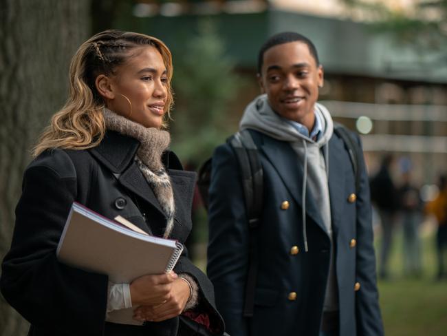 *Michael Rainey Jr (right) stars as Tariq. Picture: Matt Sayles