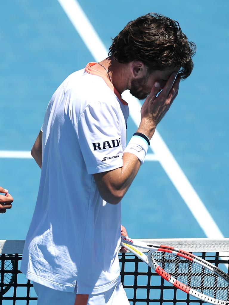 Norrie walks off after the loss. (Photo by Phil Walter/Getty Images)