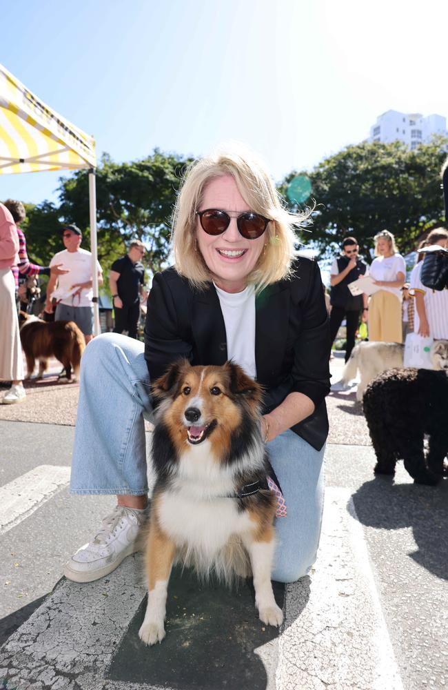 Merrett Pye and Millie at the Ray White Surfers Paradise Next Top Dogel competition on Tedder Avenue Main Beach. Picture, Portia Large.