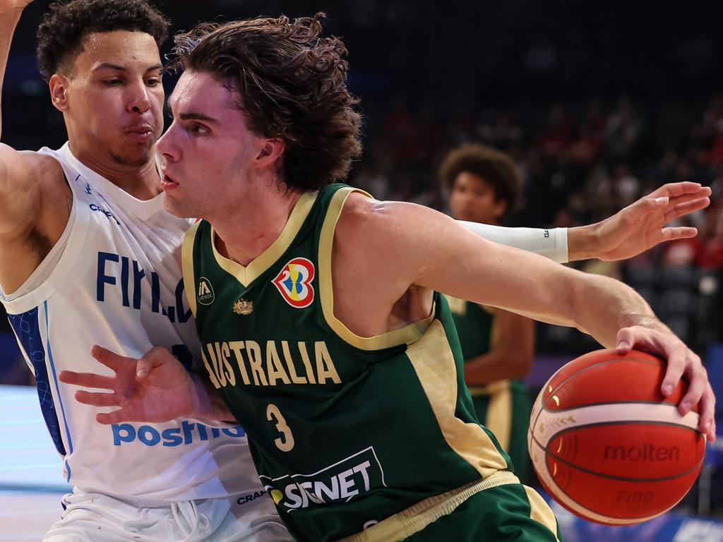 Josh Giddey did it all for the Aussies. Picture: Getty Images