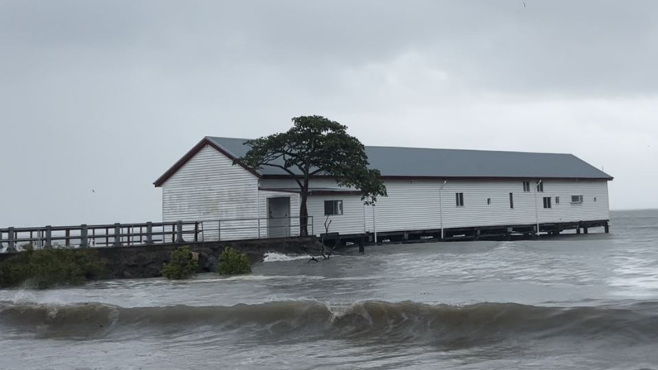 The sugar wharf at Port Douglas, which remains in the path of Tropical Cyclone Jasper. Picture: Liam Kidston