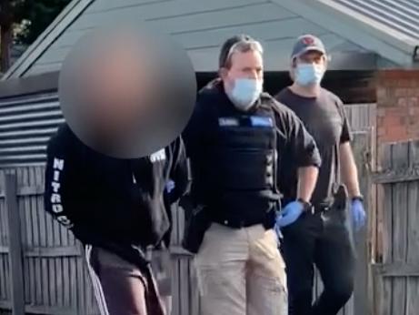 Arrests linked to alleged Comanchero extortion attempts across Melbourne on Tuesday, November 9 2021. Picture: Victoria Police