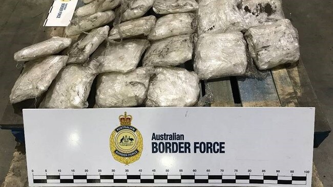 Australian Border Force seize 154kg of methamphetmine.