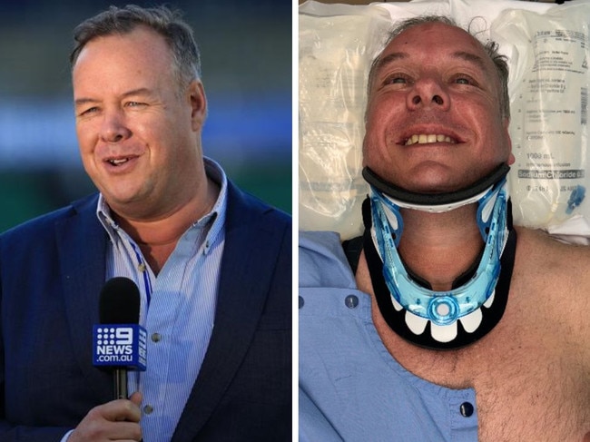 NRL TV host breaks neck in horror crash