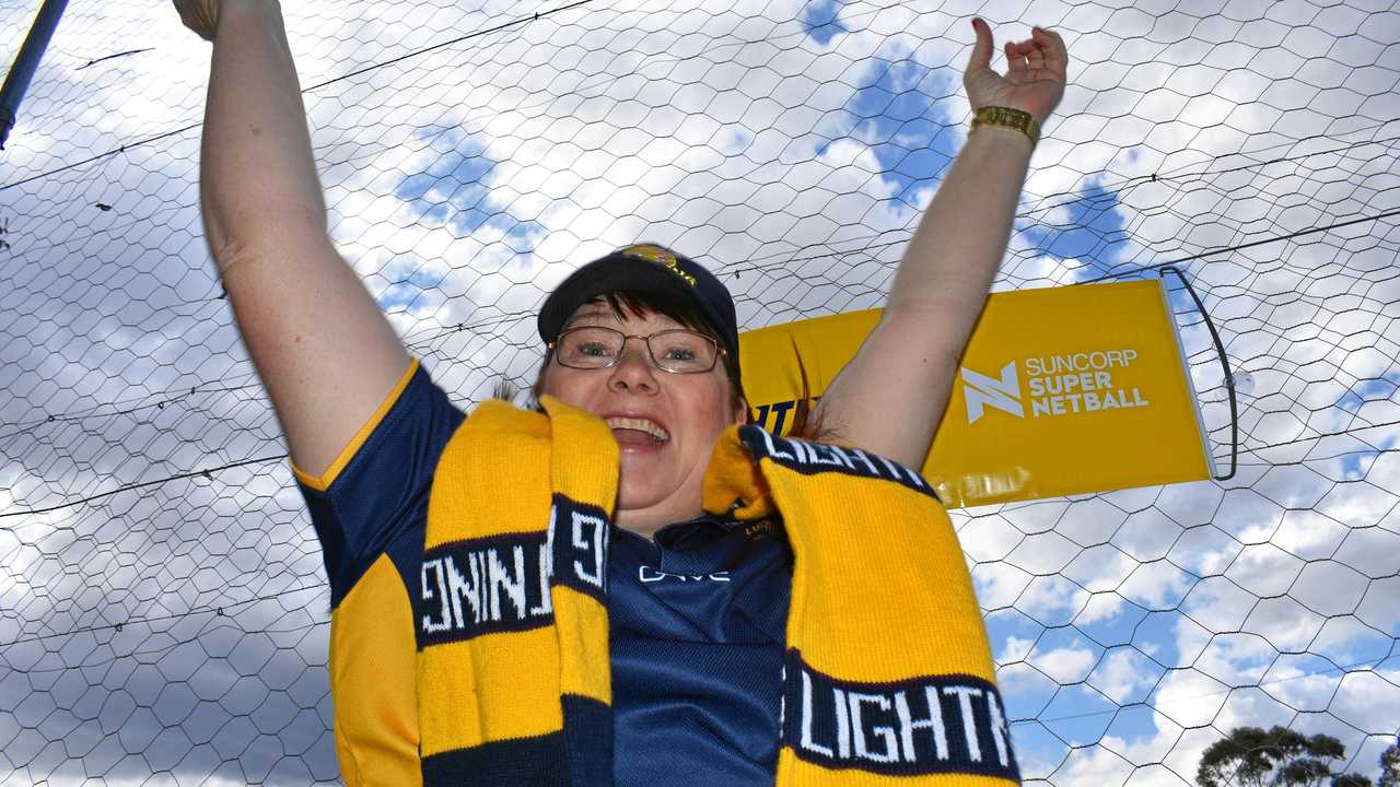 DIE HARD: Gympie's Leeanne Williamson starred in a Sunshine Coast Lightning fan video on Facebook. Picture: Bec Singh