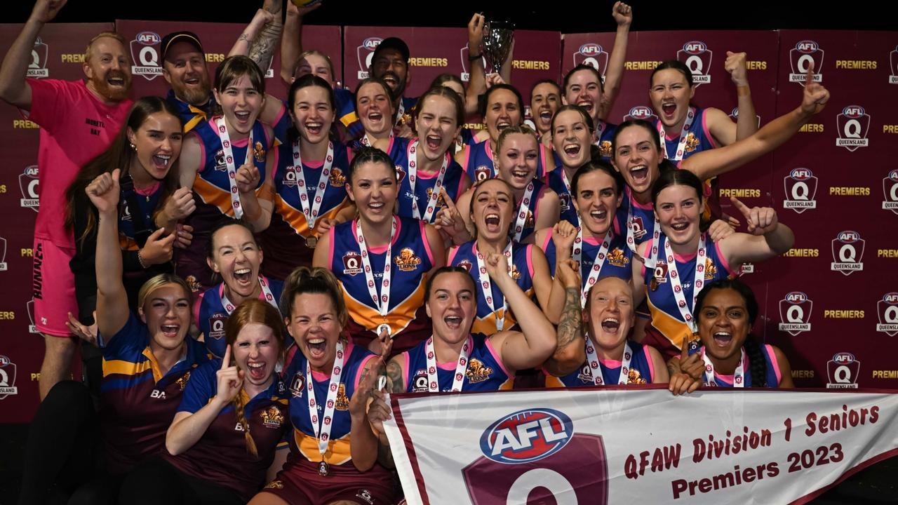 Moreton Bay Lions won the QFAW Div 1 Seniors grand final. Picture: Supplied