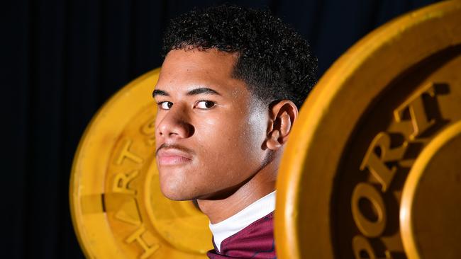 Josiah Pahulu Ipswich SHS. Thursday May 12, 2022. Picture, John Gass