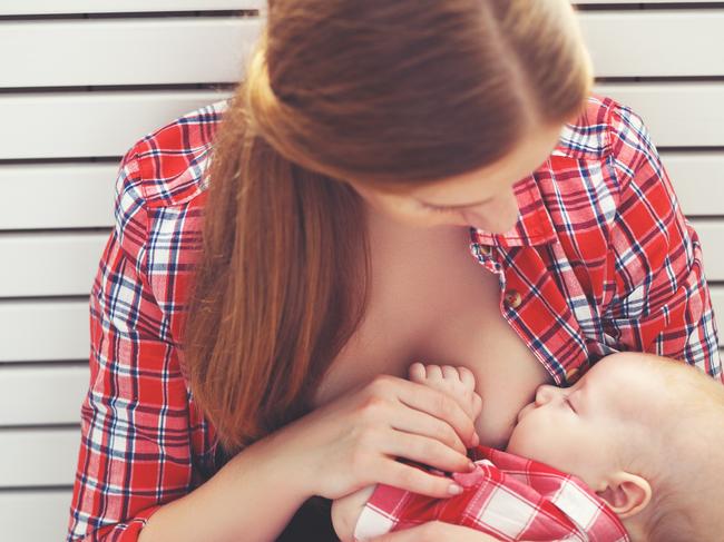 breastfeeding. mother breast feeding her baby toddler Picture: istock