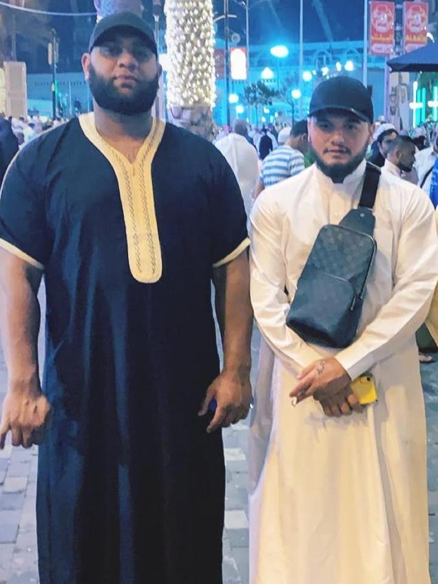 The Daily Telegraph can reveal Zakaria (left, with Ali “Ay Huncho” Younes”) was such a poor driver he racked up $16,234 in fines for road offences in six years and was branded a “habitual offender” by a Magistrate. Picture: Instagram