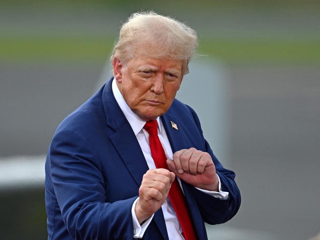 He’s ready for a standoff. (Photo by Peter Zay / AFP)