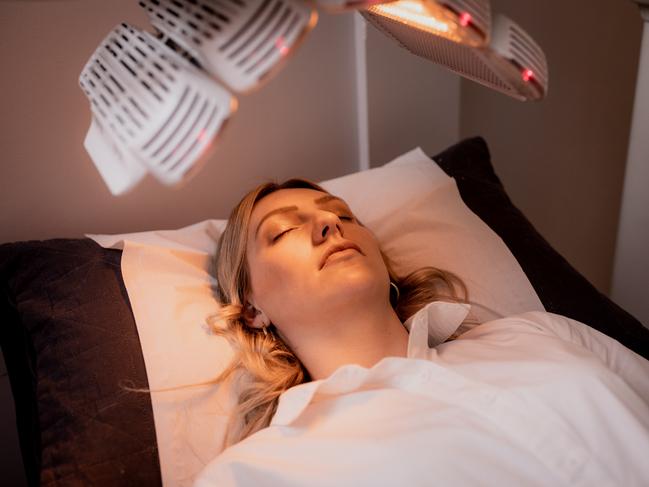 A client enjoys a facial at Sanctum Medical Aesthetics which is part of the Me Time/ He Time package offered by Stillwater Seven and partners.