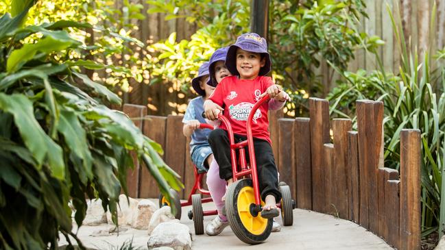 Children playing at an early childcare centre.