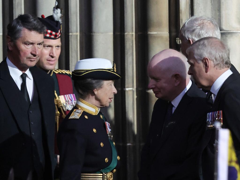 Sir Timothy Lawrence and Princess Anne, Princess Royal leave St Giles. Picture: Chris Jackson/Getty Images