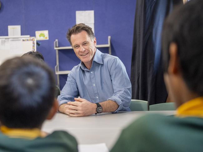 Premier Chris Minns visits Girraween Public School.  Photo Jeremy Piper