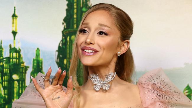 SYDNEY, AUSTRALIA - NOVEMBER 03: Ariana Grande attends the "Journey Through Oz" Tour to celebrate the Australian premiere of "Wicked" at State Theatre on November 03, 2024 in Sydney, Australia. (Photo by Don Arnold/WireImage)