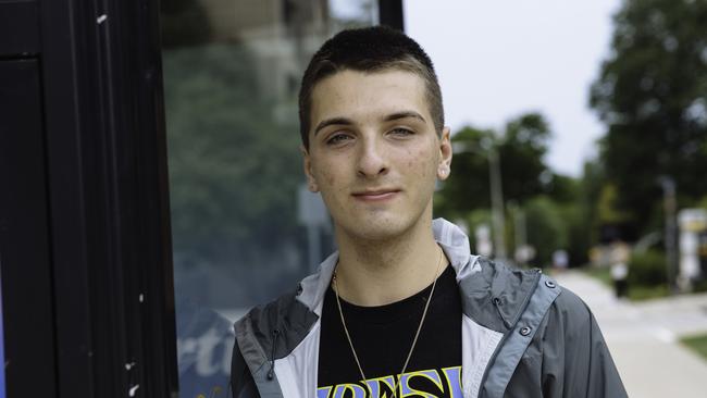 Like many voters, Alex Semrow, 18, says he is wary of political news reporting. Picture: Angus Mordant for NewsCorp Australia