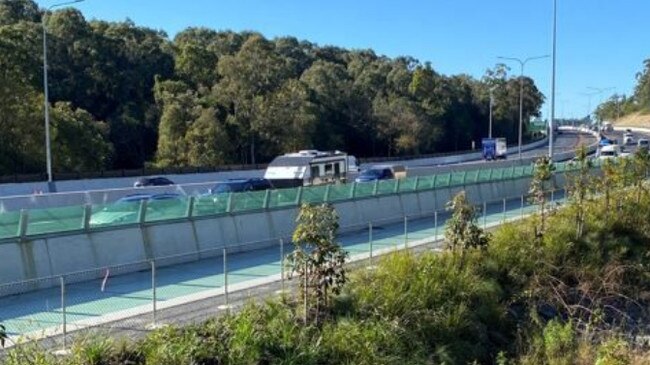 The first section of the Varsity Lakes to Tugun M1 upgrade.